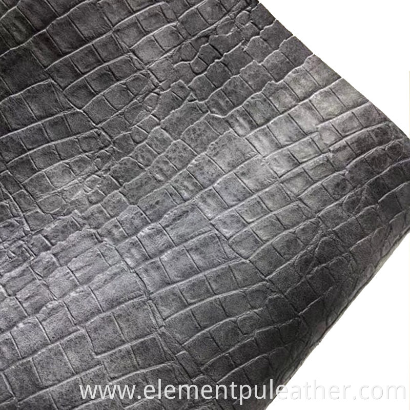 Crocodile Leather PU Artifical Leather